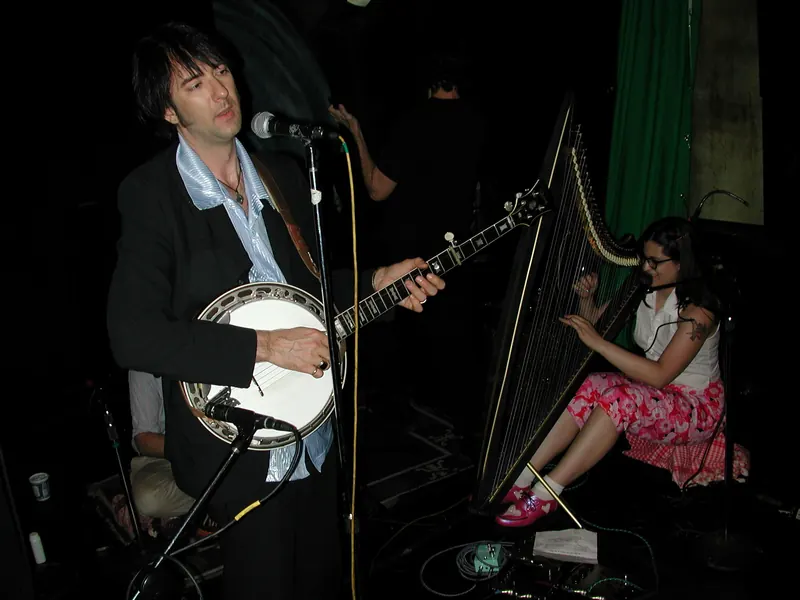 With Buddy Woodward at the old Knitting Factory, Leonard St., NYC