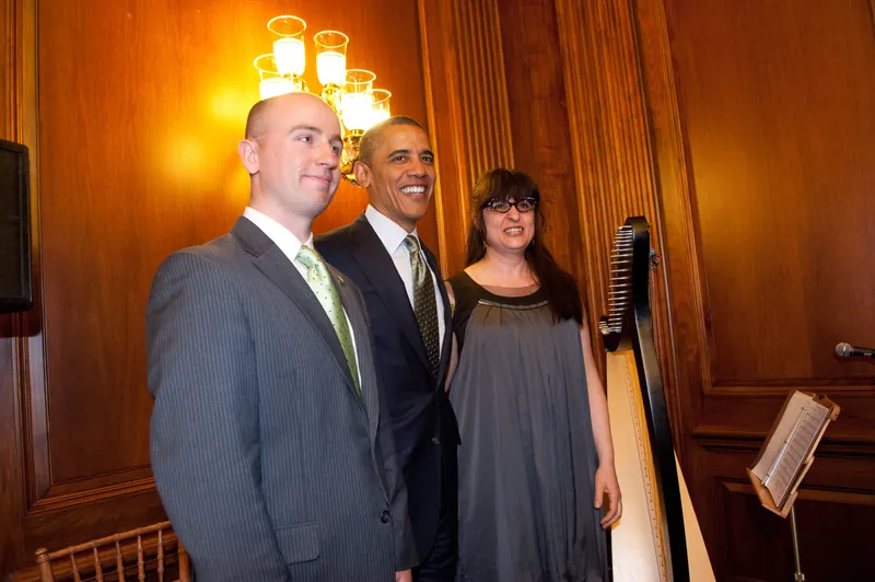 In concert for St. Patrick’s Day, Washington, DC, with President Obama