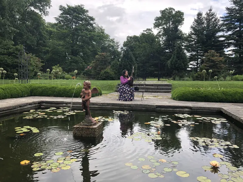 Dital harp at Bartow-Pell Mansion in the Bronx