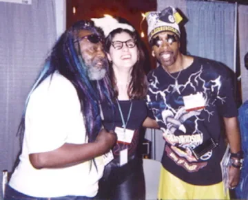 Mia with George Clinton and Bootsy Collins