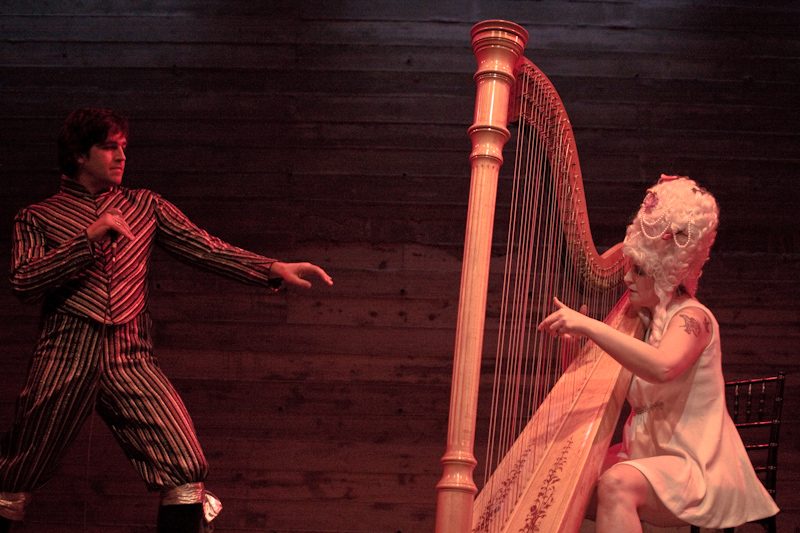 Adam & Mia play baroque pop at the Rococo art party