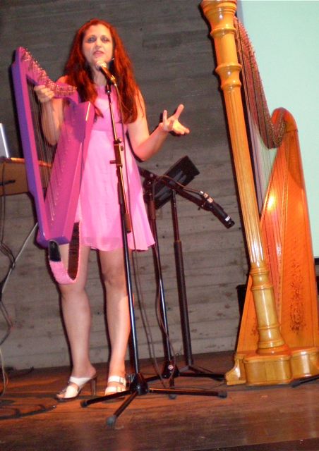 nerdniteb710 About to put on the Harpsicle to play an Irish reel