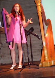 About to put on the Harpsicle to play an Irish Reel